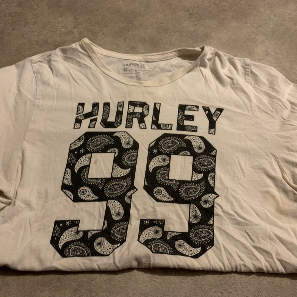 White shirt moderately worn